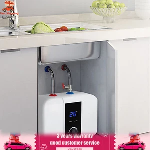 6L Mini Tank Water Heater Electric Tank Hot Water Heater Bath Under Sink 1500W - Picture 1 of 20