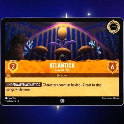 Atlantica Concert Hall - Common - Disney Lorcana TCG Ursula's Return #33/204 - Image 1 of 4