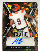 2023 Leaf Exotic Snake Skin Crystals #AI1 Andrei Iosivas Autograph RC #3/9