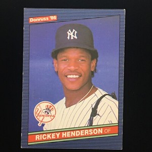 1985 Rickey Henderson - Donruss Leaf #51 - Yankees - J1-247