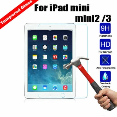 2Pcs For Apple iPad 5 6 & Air 1 2 Pro Premium Tempered Glass Screen Protector - Image 1 of 4