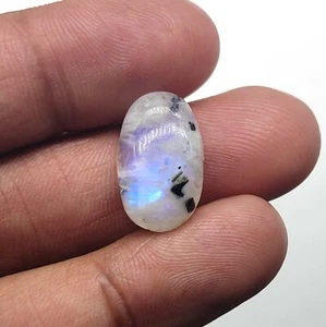 Natural Rainbow Moonstone Jewelry Supply Cabochon 11.10 Cts 19X11X6 MM - Picture 1 of 6