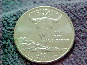 2007 D MONTANA STATE QUARTER UNCIRCULATED FROM MINT ROLL - Picture 1 of 2