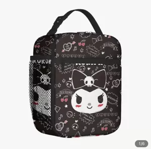 Kuromi Lunch Box Kids Sanrio Kawaii New School Container Bag - Picture 1 of 6