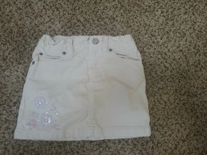 Girl's GAP Stretch size 4 beige corduroy flowers skirt - Picture 1 of 2
