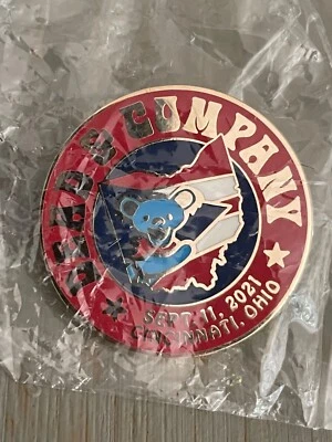 Prendedor oficial Riverbend de Dead and Company Cincinnati 11/09/21 nuevo Foto 1 de 2