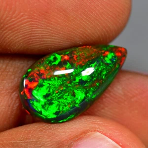 4.27Ct Terrific 3D Harlequin Pattern Natural Welo Black Opal Gemstone - Picture 1 of 1