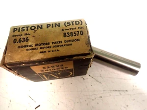 6 NOS 1937-50 Chevrolet Car Truck 216 Six Cylinder Piston Pins OEM GM 838570 - Picture 1 of 3