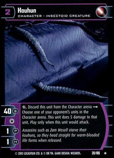 Star Wars TCG WOTC Jedi Guardians Kouhun 20/105 - Image 1 of 1