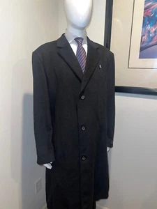 NWT Chaps Ralf Lauren Mens Trench Coat 48R Parma Wool Blend Jacket Long New - Picture 1 of 10