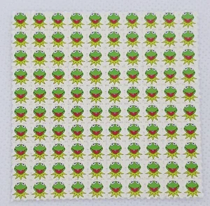 Kermit the Frog Blotter Art Psychedelic Art LSD Acid Art 100 Tab Sheet Gift - Picture 1 of 3