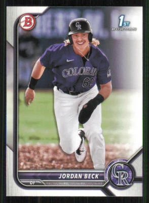 2022 Bowman Draft #BD34 Jordan Beck - Image 1 of 2