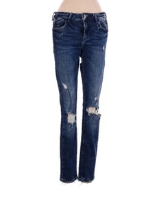 Trafaluc by Zara Women Distressed Blue Jeans Size 4 28/26 Denim - Picture 1 of 4