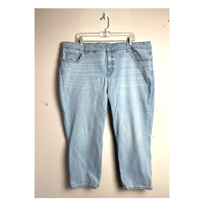 Style and Co Straight Crop Jeans Womens Size 22W - Image 1 of 4
