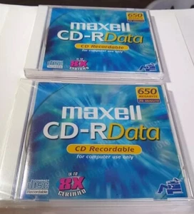 Maxwell CD-RData  2 Recordable 74 minutes 650 megabytes disc Sealed 8X - Picture 1 of 5