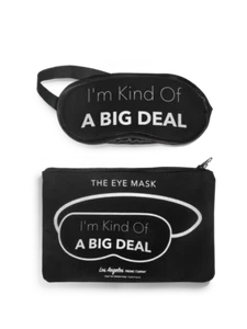 I'm kind of a Big Deal eye mask and pouch Black Los Angeles Trading Co. - Picture 1 of 1