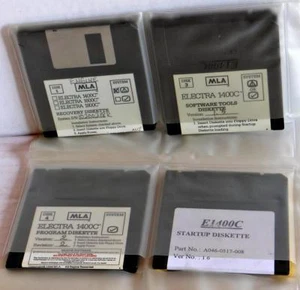 MLA ELECTRA 1400C COAGULATION ANALYZER FLOPPY DISC SET, INCLUDES START UP - Picture 1 of 2