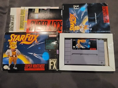 Star Fox Starfox for Super Nintendo SNES Complete In Box Great Shape CIB (B) - Image 1 of 4