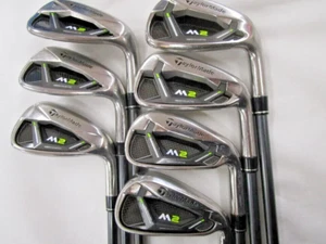 TaylorMade M2 2017 US Iron Set 7 pcs 5-pw-aw Flex Regular Shafts REAX 65 - Picture 1 of 6