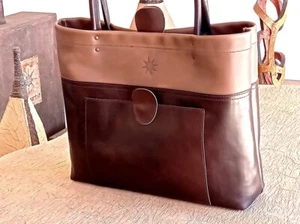 BORSA DONNA vera pelle cuoio fatta a mano. Canapart made in Salento !! 2211 - Imagen 1 de 9