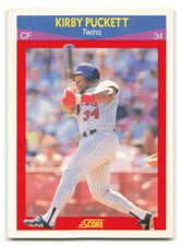 Kirby Puckett 1990 Score 100 Superstars BASEBALL #1 Minnesota Twins