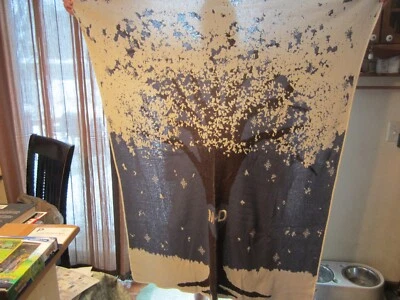 Manta Verde 3 Algodón Reciclado GRAN ÁRBOL DE LA VIDA 48X72 NUEVA M+D Foto 1 de 3