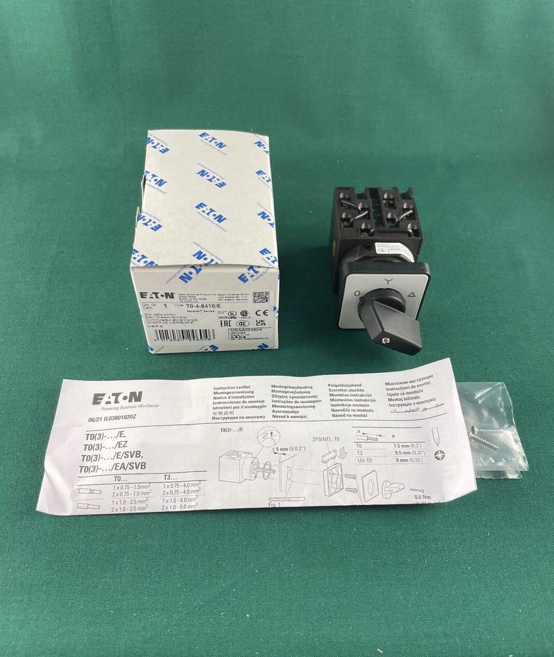 Eaton/Moeller Stern-Dreieck-Schalter, Einbau T0-4-8410/E