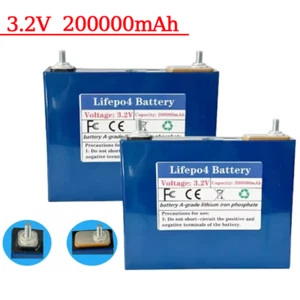 1PC LifePO4 Rechargeable Li-lon Battery 200Ah 3.2V Suitable for Ships Golf Carts - Picture 1 of 8