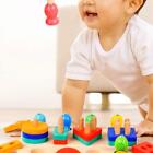Montessori Angelspielzeug-Set aus Holz für Kleinkinder – leuchtende Farben –