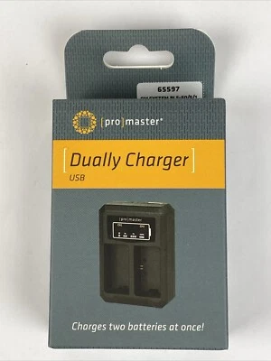 Promaster Dually Charger - USB For OM System BLS-50/5/1 #65597 New In Box - Image 1 of 4