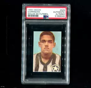 1955 Vecchi Idolos Do Futebol No 523 Garrincha Rookie PSA Authentic - Picture 1 of 2