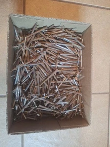 Over 11 Lbs 2 1/2" Old Square Cut Nails - Picture 1 of 2