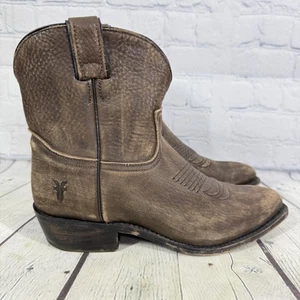 Frye Regina Damen-Stiefeletten Größe 10 braun weiches Leder Slipper Western - Bild 1 von 15