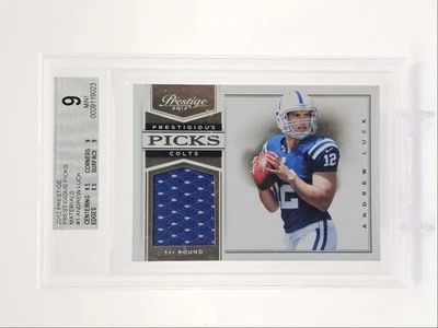 Andrew Lucky 2012 Prestige prestigioso Picks parche de novato/299 BGS 9 Q5690 Foto 1 de 2