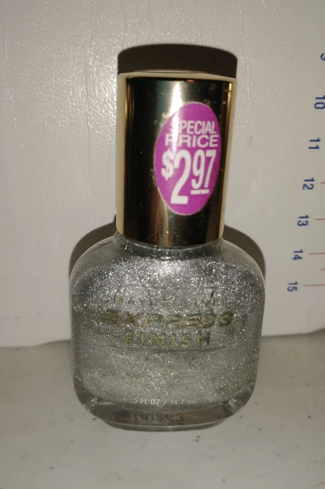Vintage Rare Maybelline Express Finish Nail Polish Enamel MIRROR MAGIC .5 fl oz - Image 1 of 3