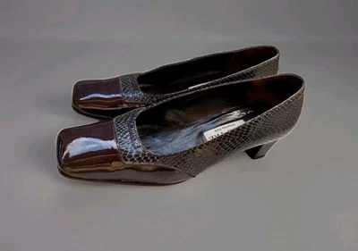 Beautiful vintage leather brown women's shoes by Miss Tre, Italy, size 38,5 - Image 1 of 4