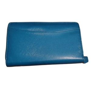 Filofax Saffiano Organizer Compatto Personale Blu Teal Ecopelle Chiusura Zip - Foto 1 di 3