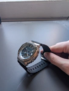 G-Shock Metal Covered 2100 Blue Watch GBM-2100A-1A2ER BRAND NEW WITH TAGS - Picture 1 of 6