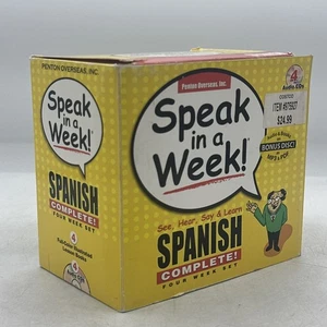 Speak in a Week! Spanish Complete With 4 pcs 240-Page Softcover Book - Good - Picture 1 of 8