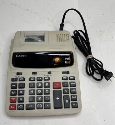 Canon P200DH 12-Digit 2-Color Desktop Printing Calculator P200-DH - Image 1 of 4