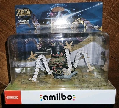 Guardian Amiibo Zelda Breath of the Wild Nintendo lacrado na mão NOVO - Imagem 1 de 4