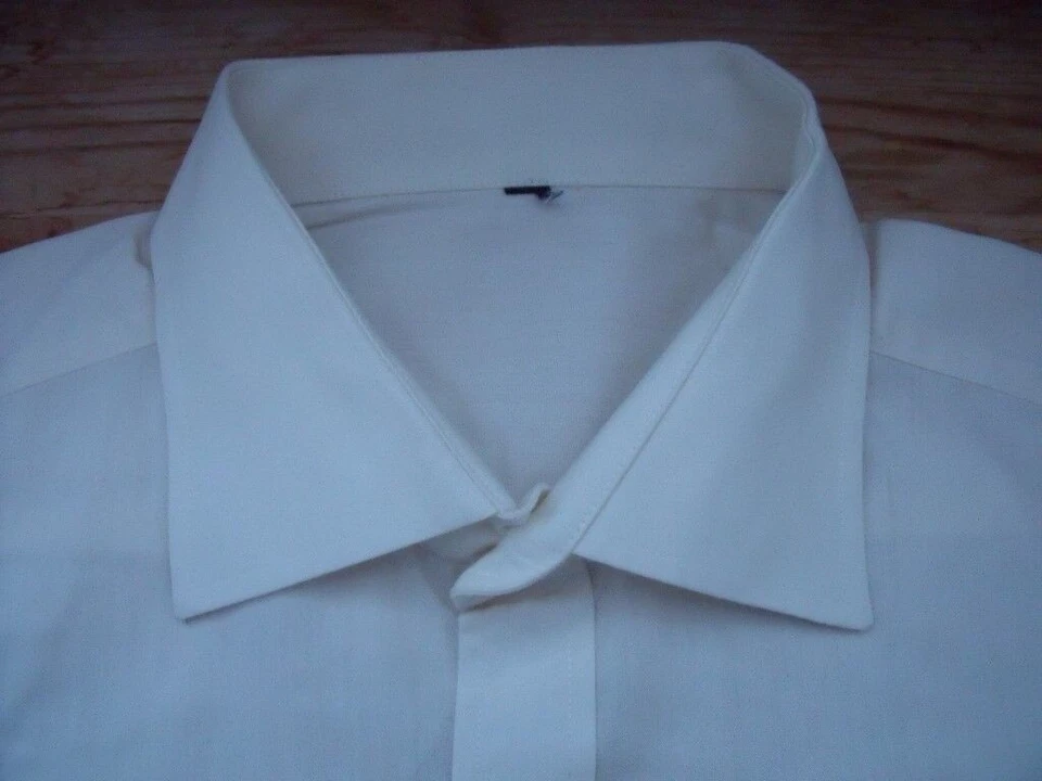 Eterna Excellent Camicia Con Polsini Combinati 43 Crema Chiaro Uni Seh #TA1027 - Immagine 1 di 1