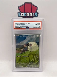 2025 POKEMON JTG EN-JOURNEY TOGETHER ILLUSTRATION RARE #170 HOP'S WOOLOO PSA 10 - Picture 1 of 2