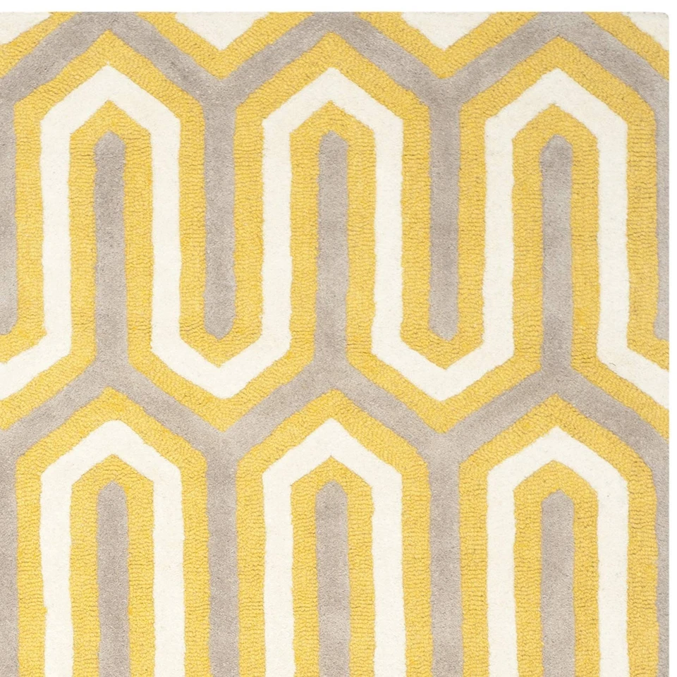 Hand Tufted Collection, 100% Blended Wool Hand Carved & Tufted Contemporary Area - Image 1 of 1