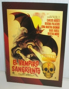 BREYGENT HORROR MONSTER SCI FI FILMPOSTER SAMMELKARTE EL VAMPIRO SANGRIENTO - Bild 1 von 1
