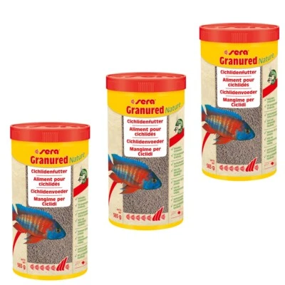3 Liter sera Granured Nature Fischfutter - farbverstärkende Granulat Cichliden - Bild 1 von 2