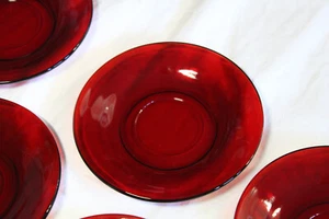 Flourencent Glass Cadmium Selenium Tea Cup Saucer Vintage Glass Ruby Glass 1 - Picture 1 of 7