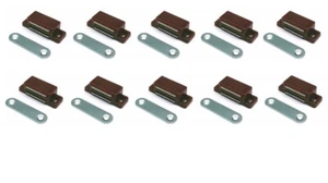Magnetschnäpper Möbelmagnet Schnäpper push up Schrankmagnet braun 10 Stück - Bild 1 von 3