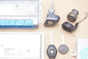 2000 BMW 323i 2.5L E46 DME ECU KIT 7500255 MS42 TWO KEYS START AUTO IGNITION OEM - Picture 1 of 15