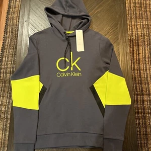 Calvin Klein Men’s Active Color Block Feliz Pullover Hoodie Size Extra Small - Picture 1 of 5